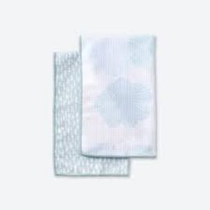 Norwex Set Of Tea Towels in Soft Blooms & Brush Strokes